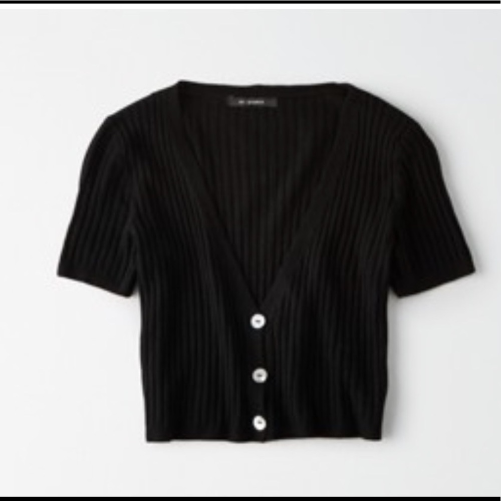 American Eagle studio short sleeve cropped cardigan